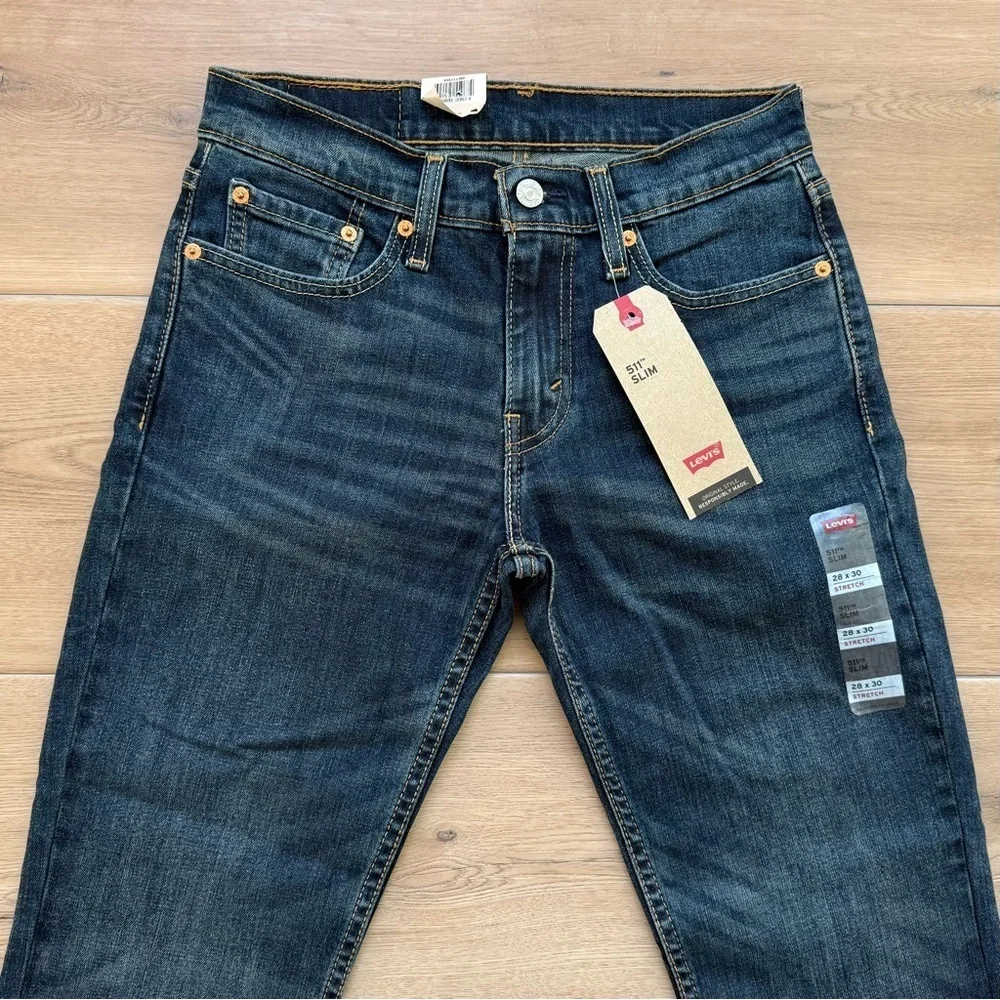 NWT Levi Strauss 511 Slim Jeans Size W28 X L30